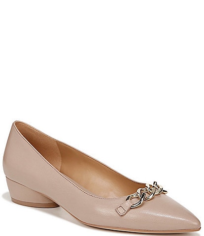 Naturalizer Becca Chain Detail Leather Pumps