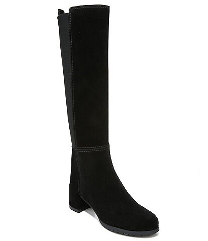 Naturalizer Brent Suede Tall Block Heel Riding Boots