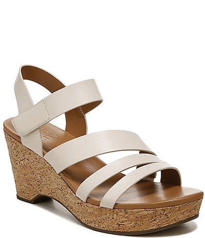 Naturalizer Cynthia Leather Causal Wedge Sandals