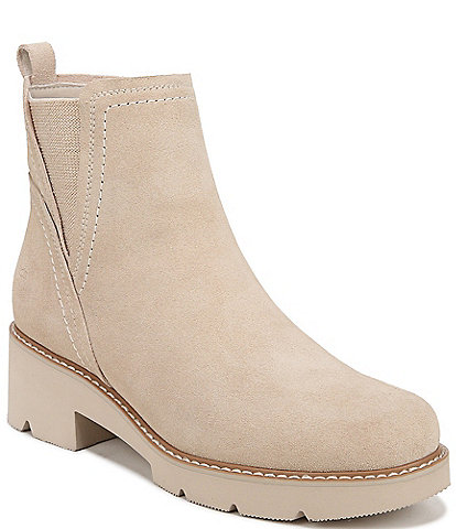 Naturalizer Darry Water Repellent Suede Lightweight Lug Sole Platform Chelsea Booties