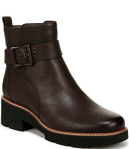 Naturalizer Darry Buckle Leather Booties