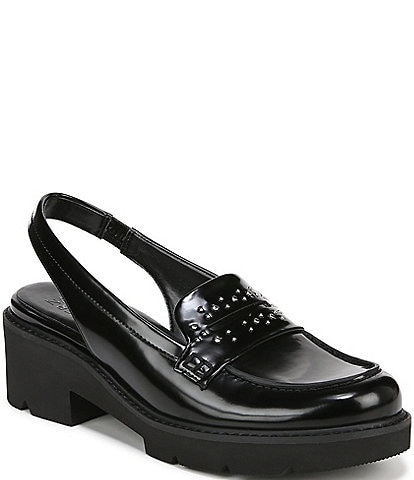 Naturalizer Darry Studded Lug Slingback Loafers