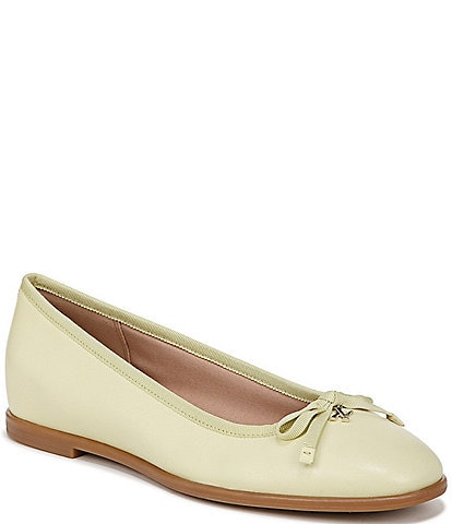 Naturalizer Essential Leather Slip On Bow Detail Ballet Flats