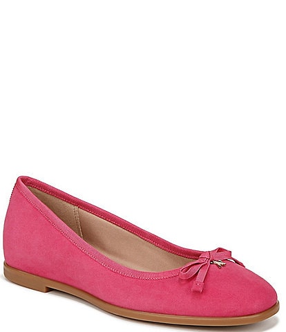 Naturalizer Essential Suede Slip On Bow Detail Ballet Flats