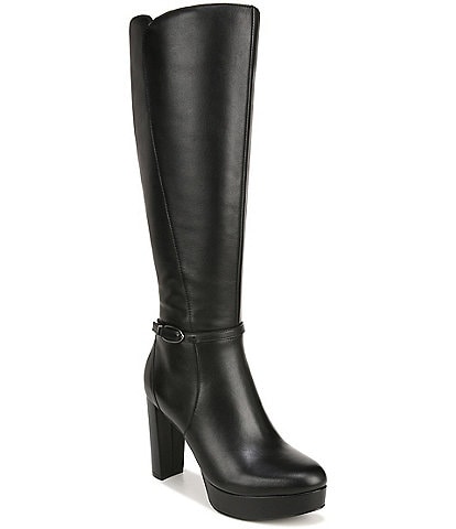 Naturalizer Fenna Leather Platform Knee High Dress Boots