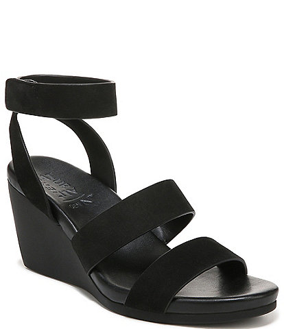 Naturalizer Ignite Nubuck Ankle Strap Casual Wedge Sandals