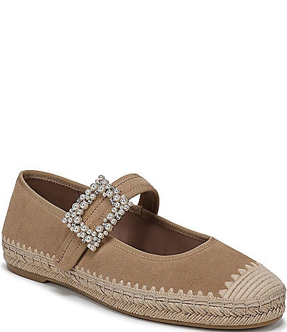 Naturalizer Java Suede Mary Jane Espadrille Flats