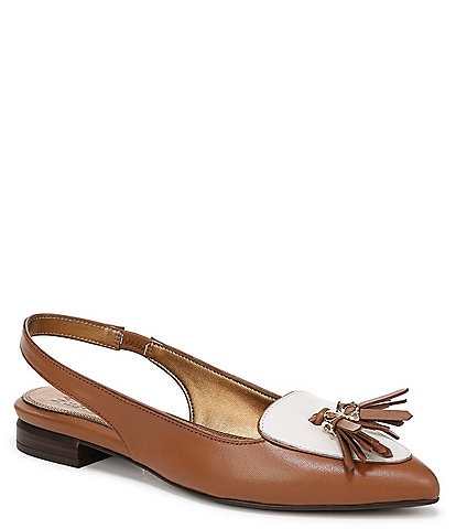 Naturalizer Juliana Tassel Slingback Leather Flats