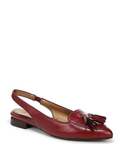 Naturalizer Juliana Tassel Slingback Leather Flats