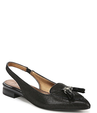 Naturalizer Juliana Tassel Slingback Suede Flats