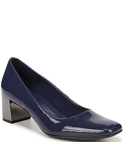 Naturalizer Karina Patent Leather Block Heel Pumps