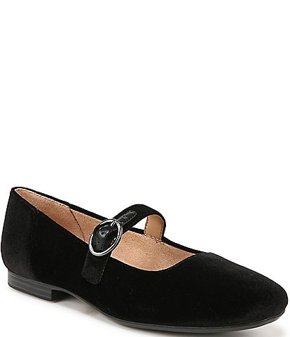 Naturalizer Kelly Velvet Mary Jane Flats