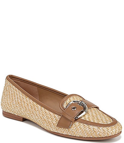 Naturalizer Lola Straw Buckle Detail Loafers