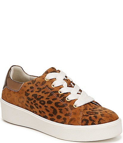 Naturalizer Morrison 2.0 Leather Cheetah Print Platform Sneakers