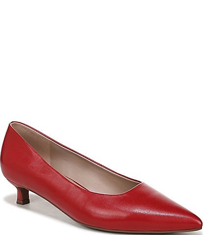 Naturalizer Natalia Kitten Heel Leather Pumps