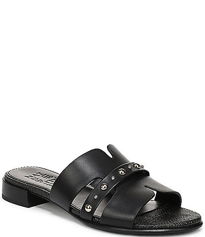 Naturalizer Niche Leather and Stud Slide Sandals