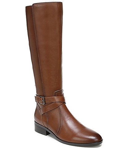 Naturalizer Rena Leather Wide Calf Tall Boots