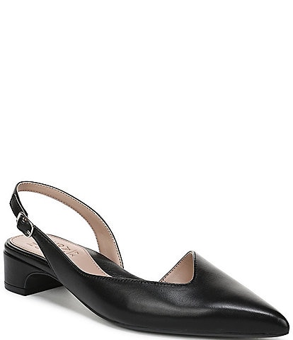 Naturalizer Rhett Leather Pointed Toe Slingback Pumps