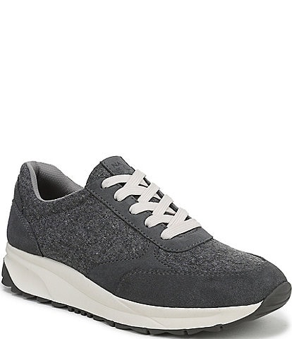 Naturalizer Shay Wool and Suede Lace Up Sneakers