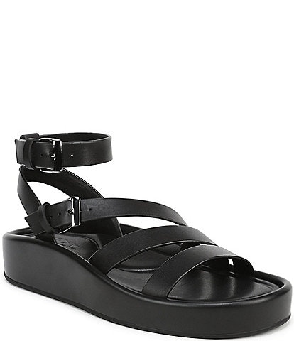 Naturalizer So-Sweet Leather Strappy Platform Sandals