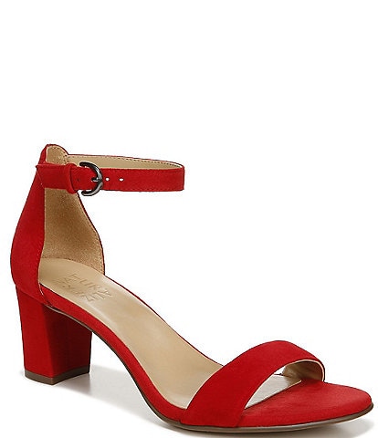 dillards red sandals