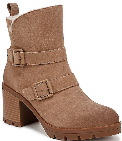 Naturalizer Verney Suede Moto Water Repellent Booties