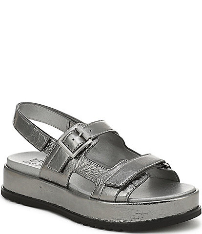 Naturalizer Ziva Leather Platform Slingback Sandals