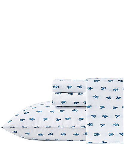 Nautica Cloyster Blue Cotton Percale Sheet Set
