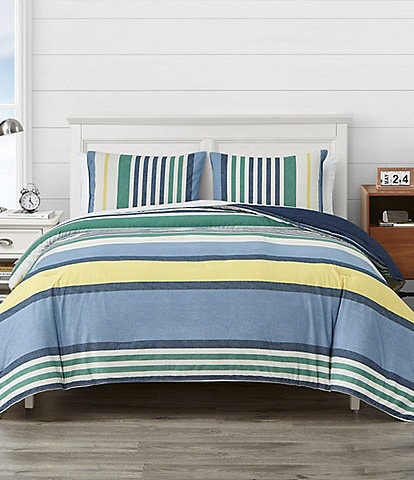 Nautica Dover Multi-Colored Striped Comforter Mini Set