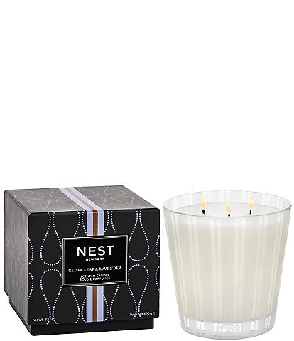 NEST New York Cedar Leaf & Lavender 3-Wick Candle
