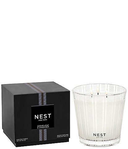 NEST New York Cedar Leaf & Lavender 3-Wick Candle, 21.2 oz.