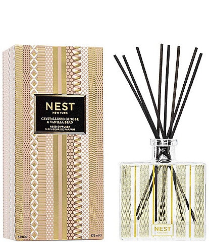 NEST New York Crystallized Ginger & Vanilla Bean Reed Holiday Festive Diffuser