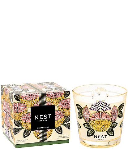 NEST New York Grapefruit Decorative 3-Wick Candle, 21.2 oz.