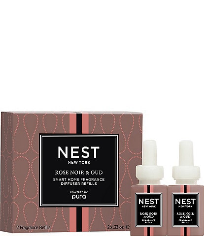 NEST New York Rose Noir & Oud Refill Duo for NEST x Pura Smart Home Fragrance Diffuser - Smart Vials