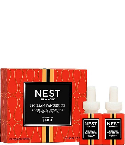 NEST New York Sicilian Tangerine Refill Duo for NEST x Pura Smart Home Fragrance Diffuser- Smart Vials