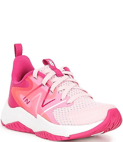 New Balance Girl's Rave Run V2 Lace Up Running Shoes (Toddler)