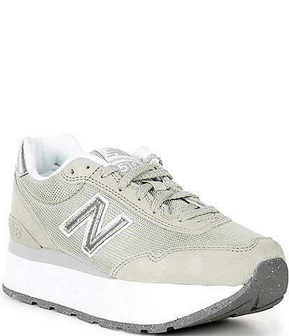 New Balance Women's 515 Metallic Logo Platform Lifestyle Sneakers