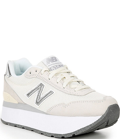 New Balance Women's 515 Metallic Logo Platform Lifestyle Sneakers