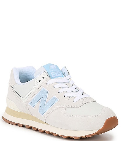 New Balance Women's 574 v2 Suede Color Block Retro Lifestyle Sneakers