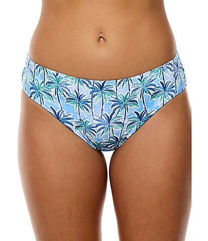 NEXT by Athena Oasis Shoreside Tropical Mid Rise Retro Swim Bottoms