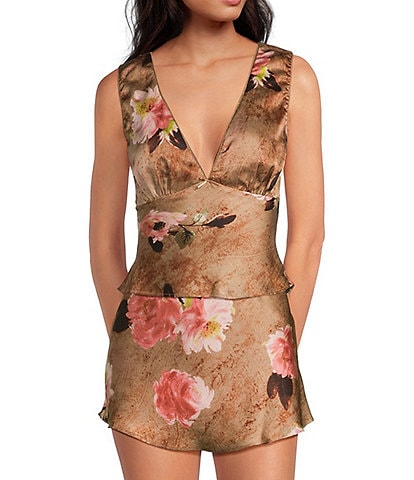 NIA Celia Floral Sleeveless Coordinating Blouse
