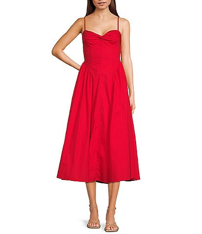 NIA Destene Sleeveless Sweetheart Maxi Dress