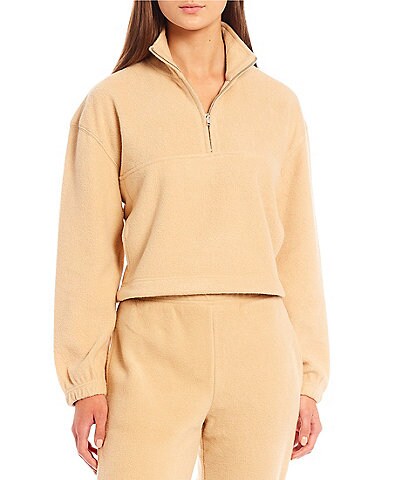 NIA Knit Quarter Zip Long Sleeve Fleece Coordinating Pullover