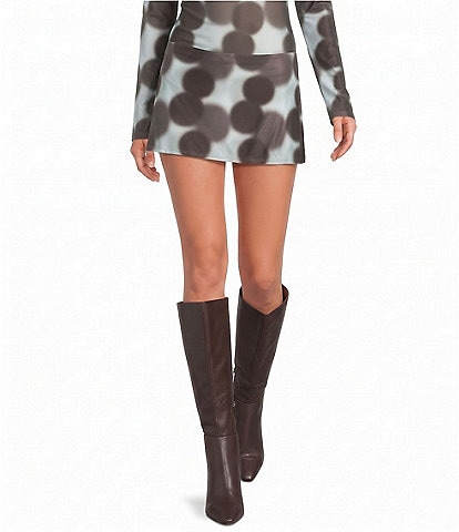 NIA Willowmere Abstract Polka Dot Mini Skort
