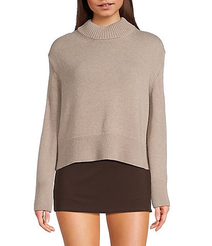 NIA Yvonne Long Sleeve Mock Neck Sweater