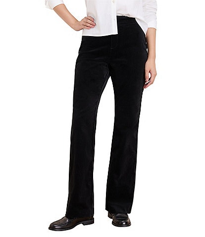 NIC + ZOE Berkeley Velvet High Rise Boot Leg Pants