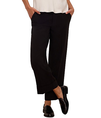 NIC + ZOE Clarendon Sleek Stretch Cuffed Hem Ankle Pants