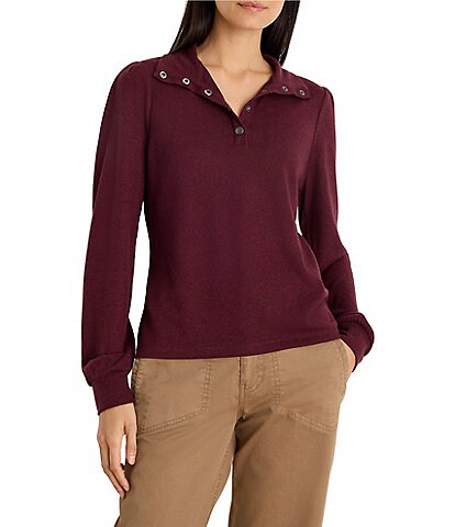 NIC + ZOE Cozy Long Puff Sleeve Tee