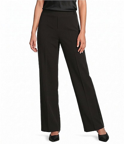 NIC + ZOE Lenox Sleek Stretch Sequin Wide Leg Pull-On Tuxedo Pants