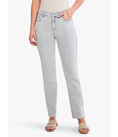 NYDJ Chloe Mid Rise Slim Fit Capri Stretch Denim Jeans